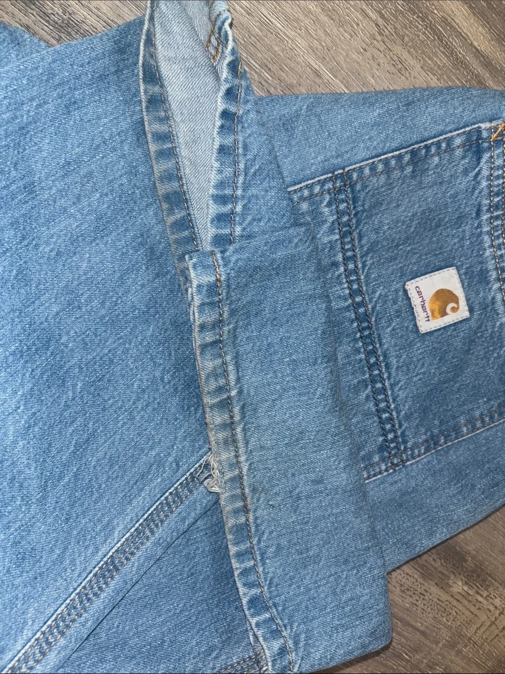 Carhartt Men’s Light Blue Relaxed Denim Jeans